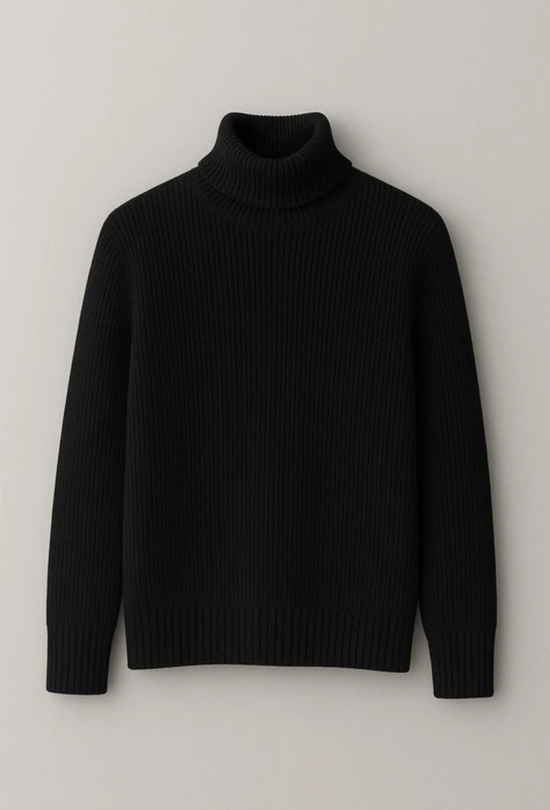 ABYTS TURTLE NECK KNIT ブラック 3 Prestige Turtle Neck Cotton Knit Sweaters ACS 195 At The Mister